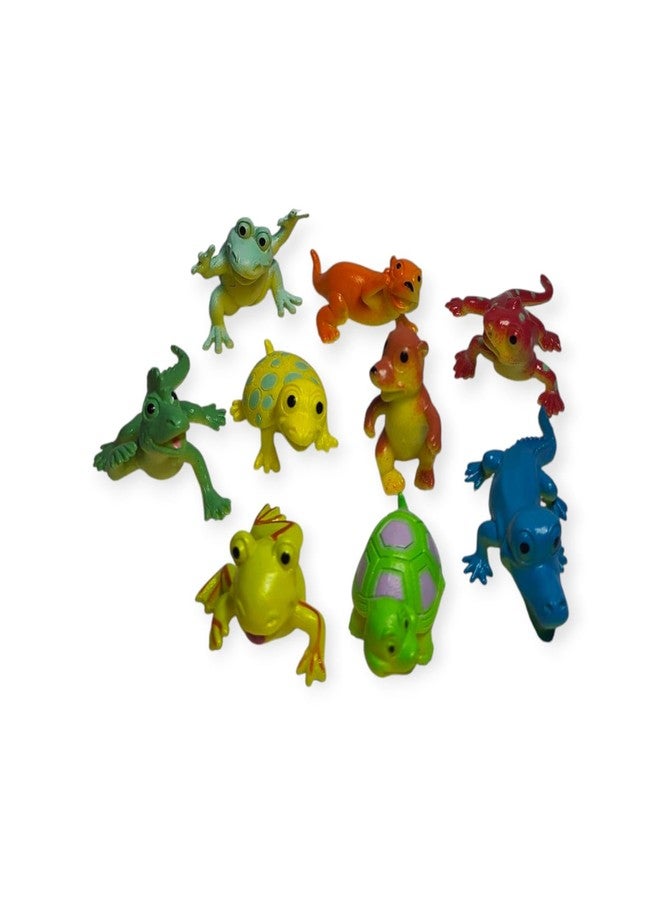 DIMAZO Small Kids Sea & Wild Animal Toys Sets for Fun, Educational, Spark Imagination and Learning (Multi Choice Sets) (Crocodiles & Frogs) 12pcs - Image 3